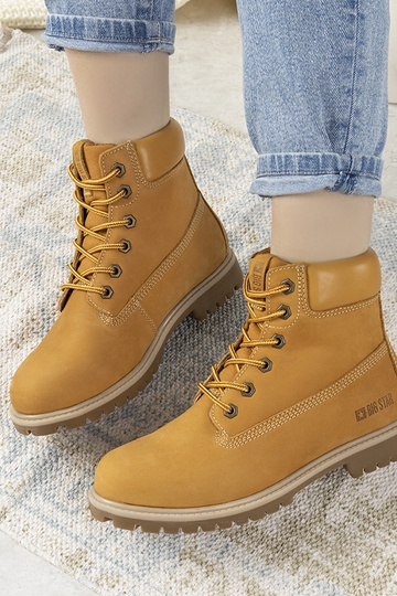 Bottes de trappeur Camel Big Star Amitee pour femmes