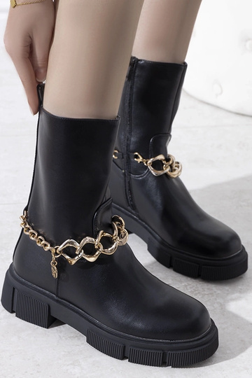 Bottines d'hiver noires, «...