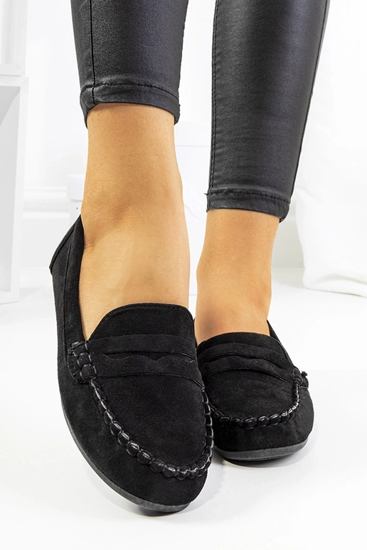 Mocassins noirs pour femmes Nieves Mocassins noirs pour femmes Nieves