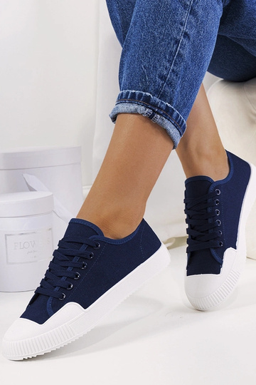 Baskets femme Rivas bleu marine