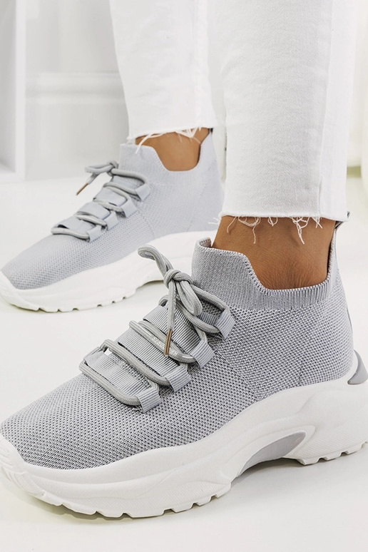 Baskets grises pour femmes Barraza Baskets grises pour femmes Barraza