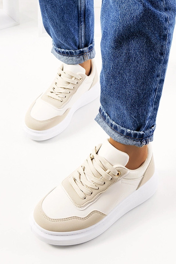 Baskets femme beiges Selma