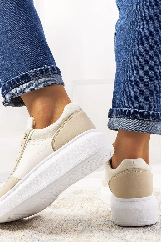 Baskets femme beiges Selma