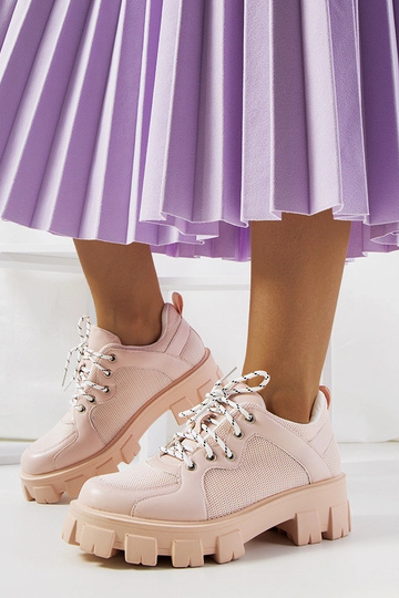 Baskets Bernic Rose pour Femme