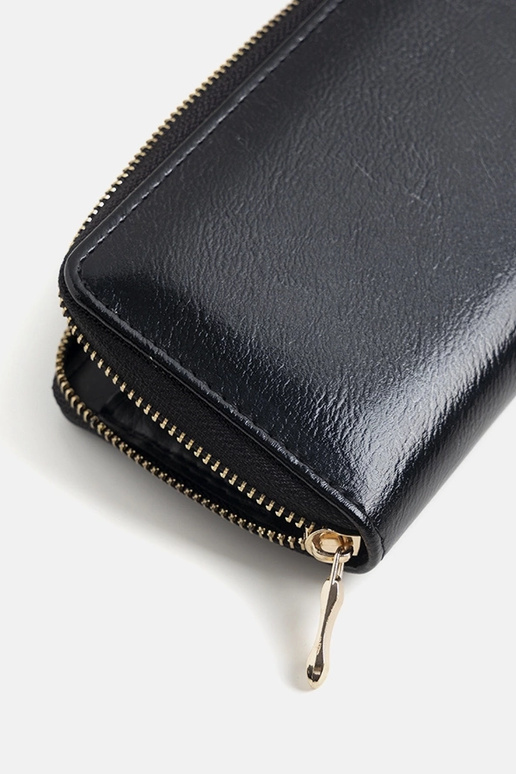 Portefeuille métallisé noir Starks Portefeuille métallisé noir Starks