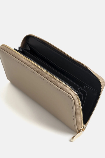Portefeuille Elsa beige classique 2