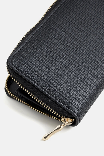 Portefeuille noir pour femme Hinds