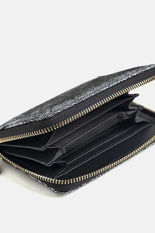 Portefeuille Decosta argenté brillant Portefeuille Decosta argenté brillant