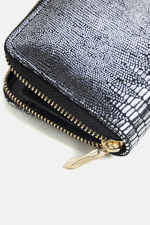 Portefeuille Decosta argenté brillant Portefeuille Decosta argenté brillant