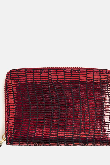 Portefeuille Decosta rouge brillant