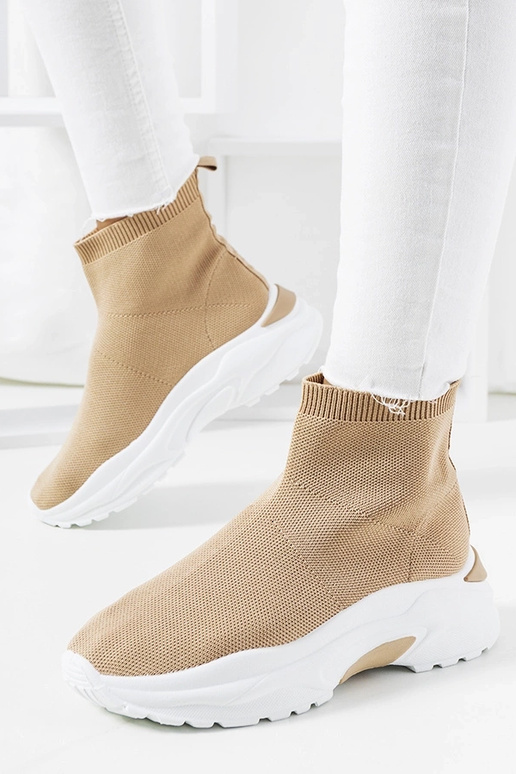 Baskets de sport hautes marron, «...