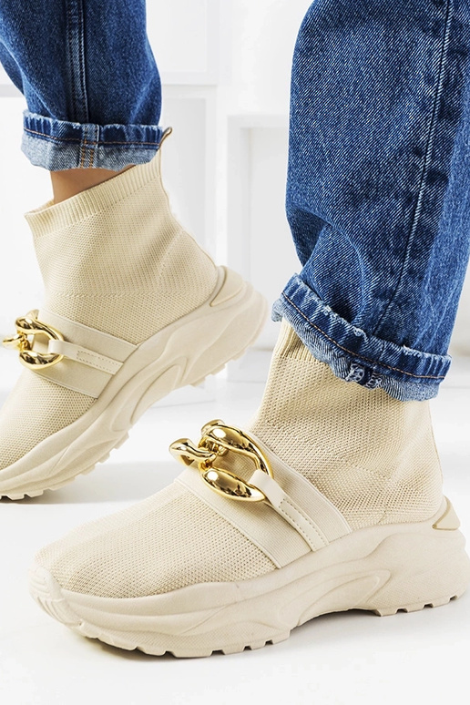 Baskets montantes beiges Martina Baskets montantes beiges Martina