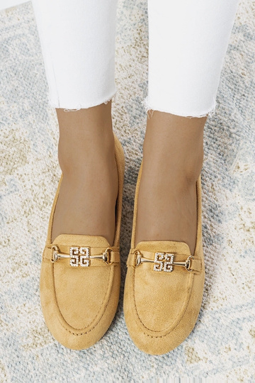 Mocassins à boucle Cardoso beige 2
