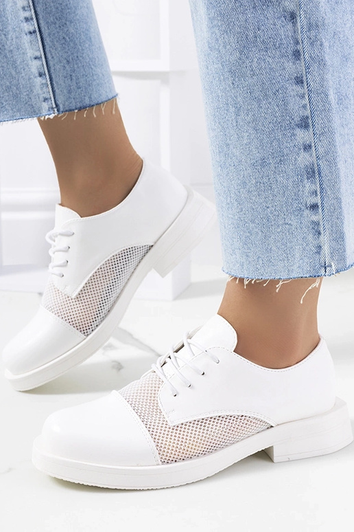 Mocassins blancs pour femmes, « Huard »