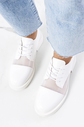 Mocassins blancs pour femmes, « Huard » 2