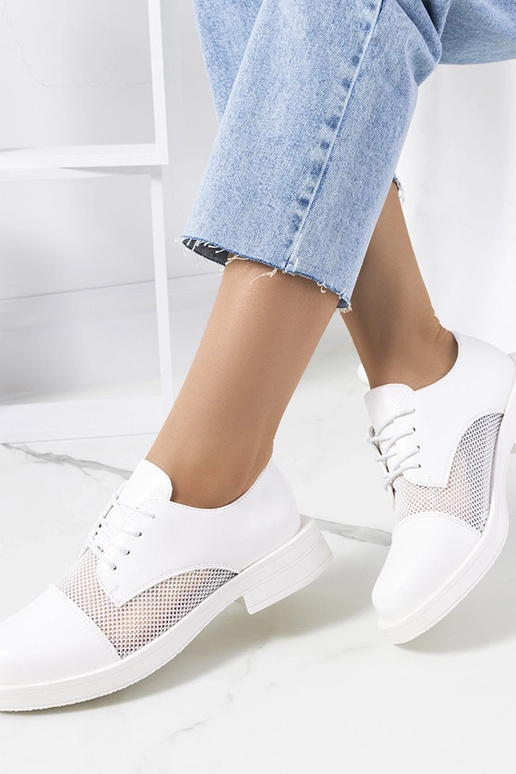 Mocassins blancs pour femmes, « Huard »