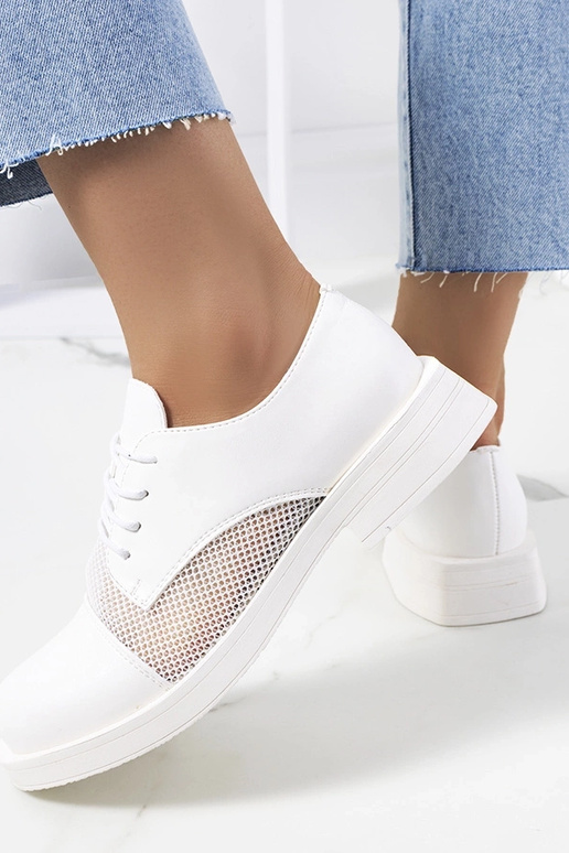 Mocassins blancs pour femmes, « Huard »