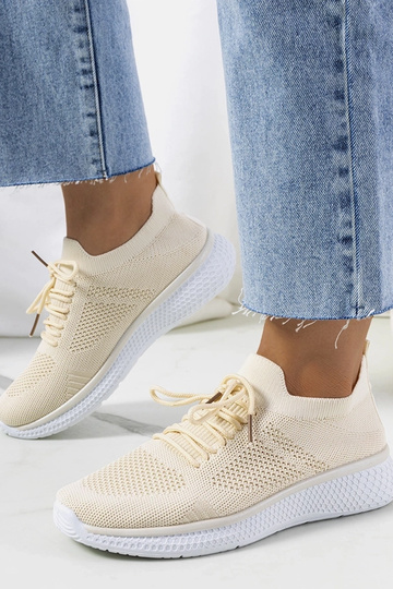 Baskets de sport beiges de... 2