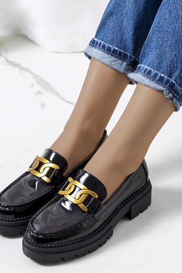 Mocassins noirs à semelle haute, « Dorland » 2
