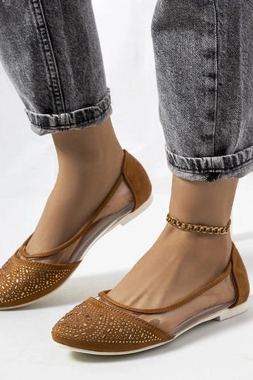 Ballerines Malene marron...