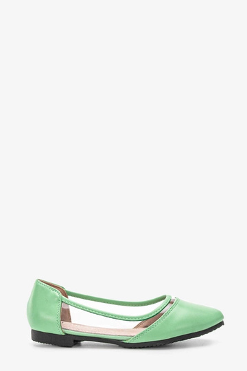 Ballerines Juva vertes semi-transparentes