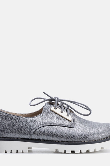 Chaussures pour enfants grises brillantes Runa