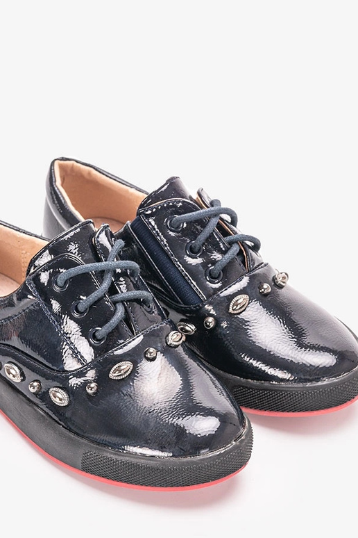 Baskets enfant Fatna en cuir verni... Baskets enfant Fatna en cuir verni...