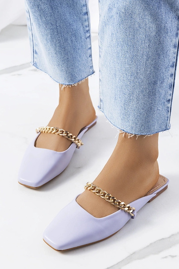 Tongs Baras violettes élégantes