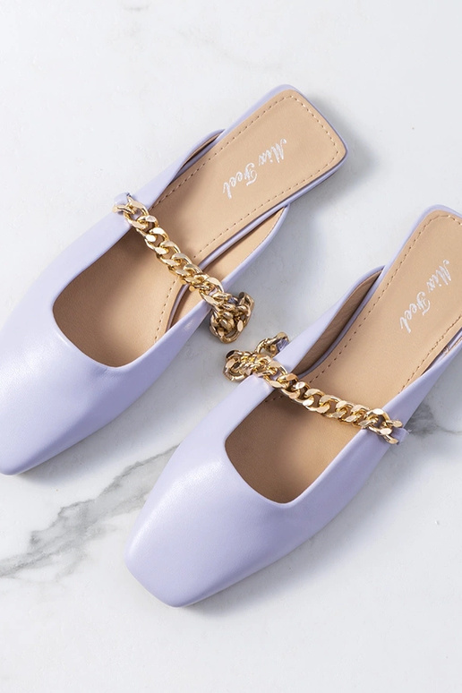 Tongs Baras violettes élégantes