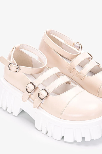 Bottines couleur sable sur... 2