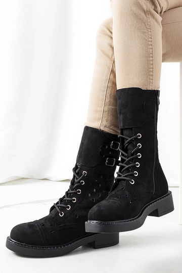 Bottines ajourées Barkly noires 2