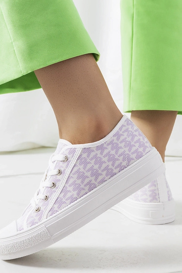 Baskets à plateforme violettes Chelms