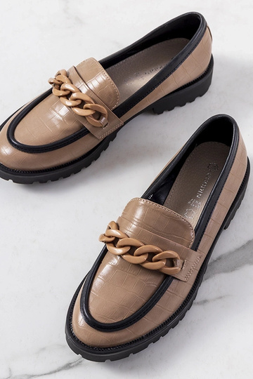 Bottines marron avec chaîne... 2