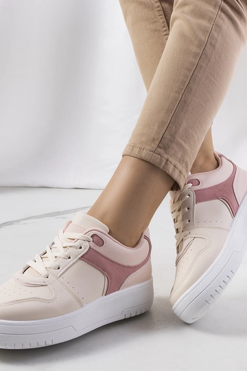 Baskets femme Lins beiges
