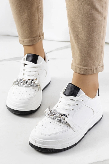 Baskets blanches avec chaîne Maring 2