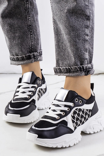 Baskets femme Florival noires et blanches