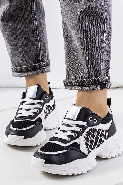 Baskets femme Florival noires et... Baskets femme Florival noires et...