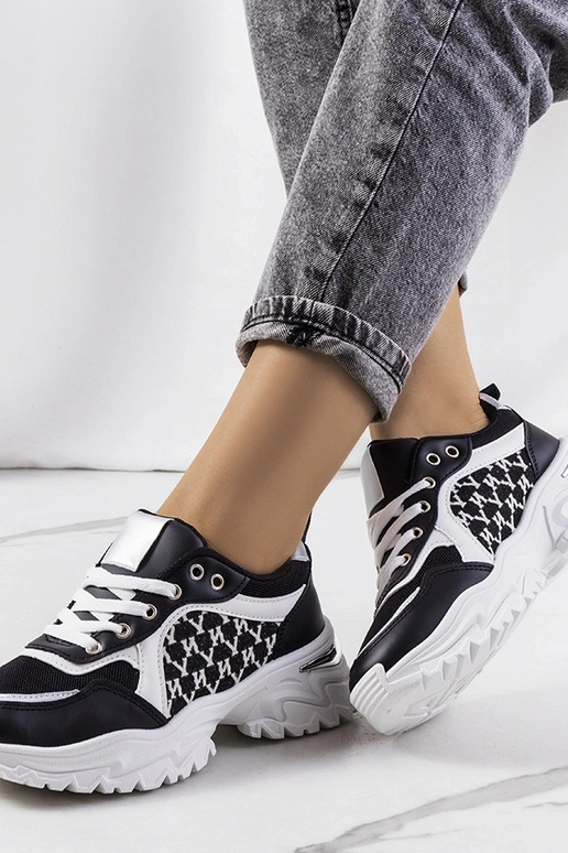 Baskets femme Florival noires et... Baskets femme Florival noires et...