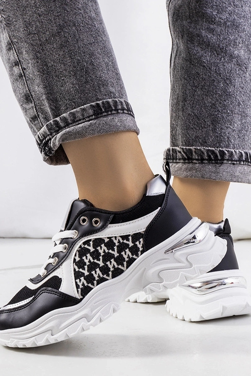 Baskets femme Florival noires et... Baskets femme Florival noires et...