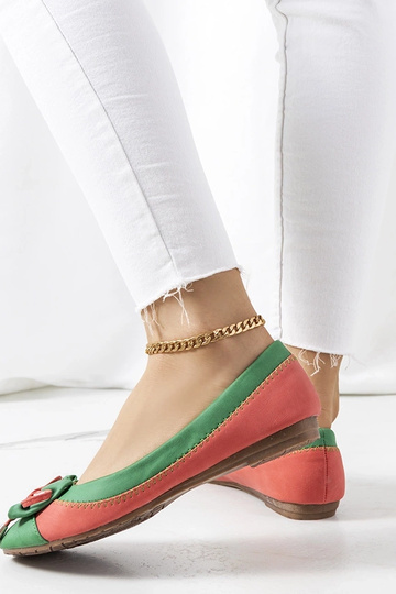 Ballerines vertes à nœud Eske 2