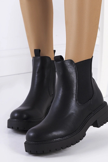 Bottines en éco-cuir...