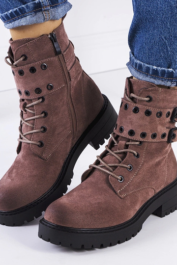Bottes de randonnée brunes,...