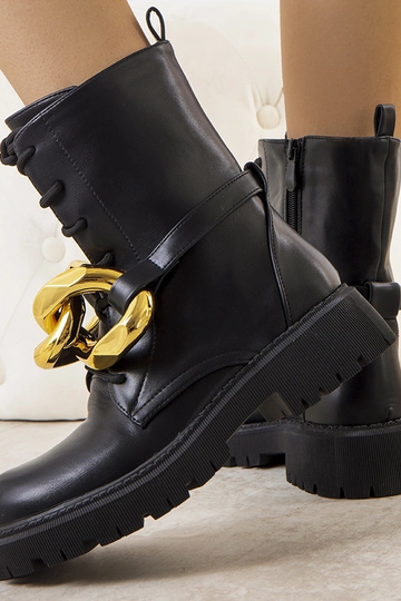 Bottes à chaîne Galar noires 2