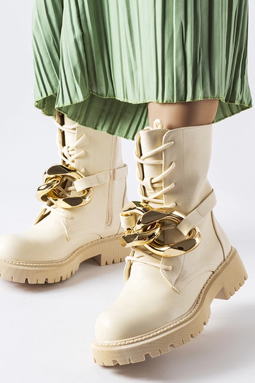 Bottes à chaîne Galar beiges