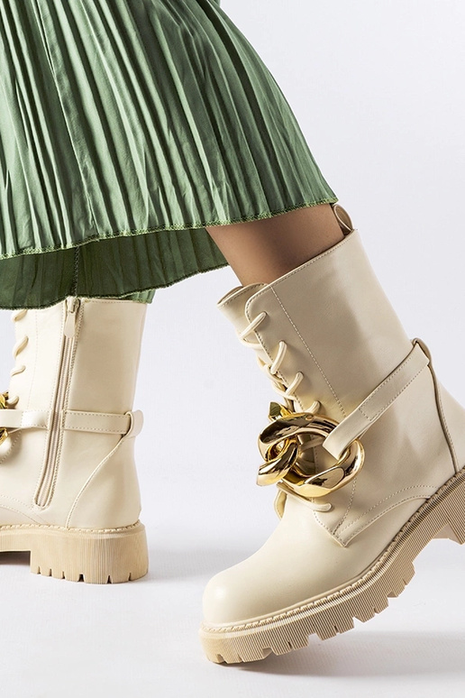 Bottes à chaîne Galar beiges