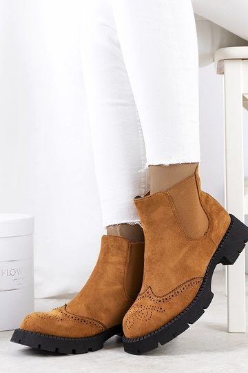Bottines marron sur semelle épaisse, « Newsome » 2