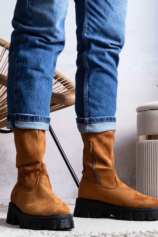 Bottes à plateforme marron Conco Bottes à plateforme marron Conco