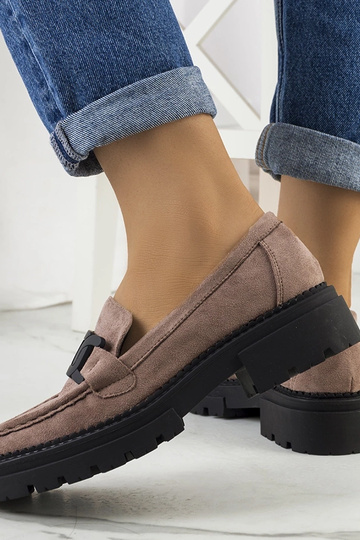 Bottes en simili daim marron Gabriella 2