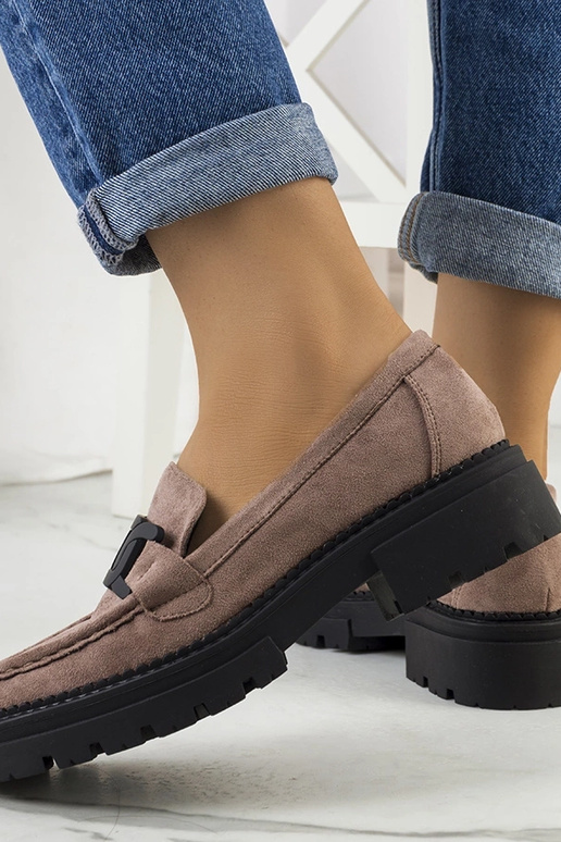 Bottes en simili daim marron Gabriella