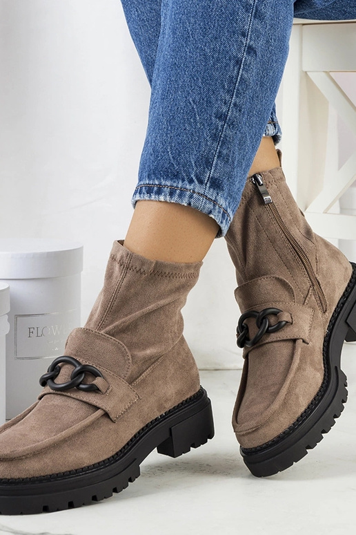 Bottines marron, « Fannia »